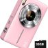 Digital Camera, FHD 1080P Camera, Digital Point and Shoot Camera with 16X Zoom Anti Shake, Compact Small Camera for Boys Girls Kids
